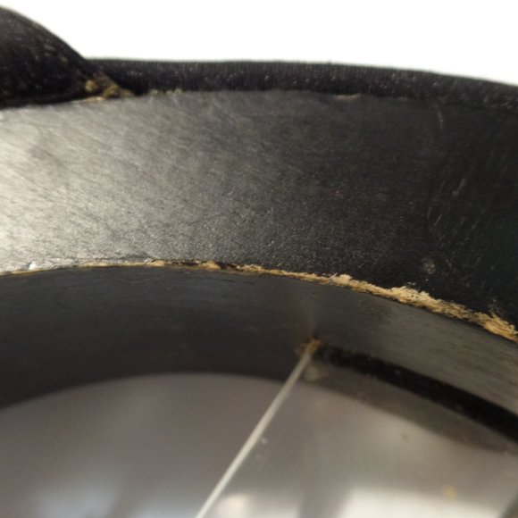 well worn jante clear lucite heel on wooden platforms! - Picture 10 of 11